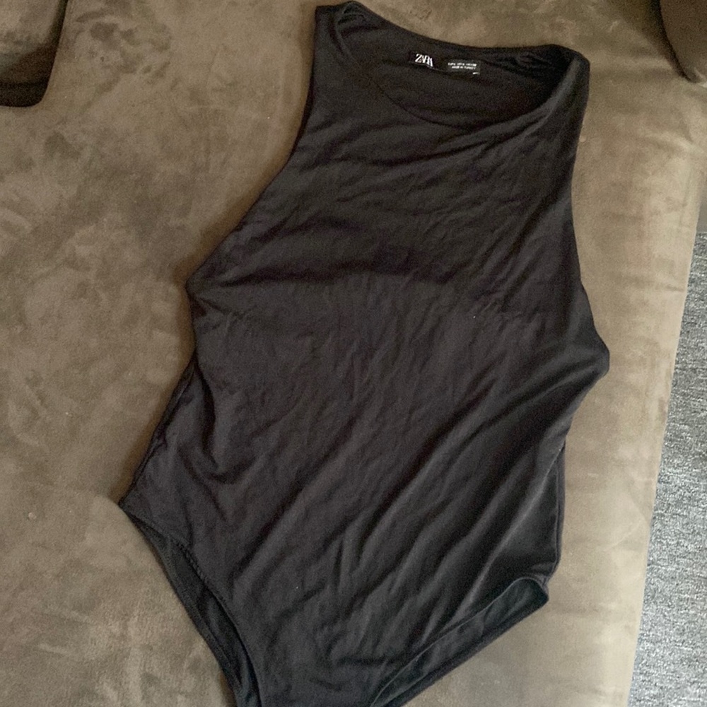 Black bodysuit by Zara